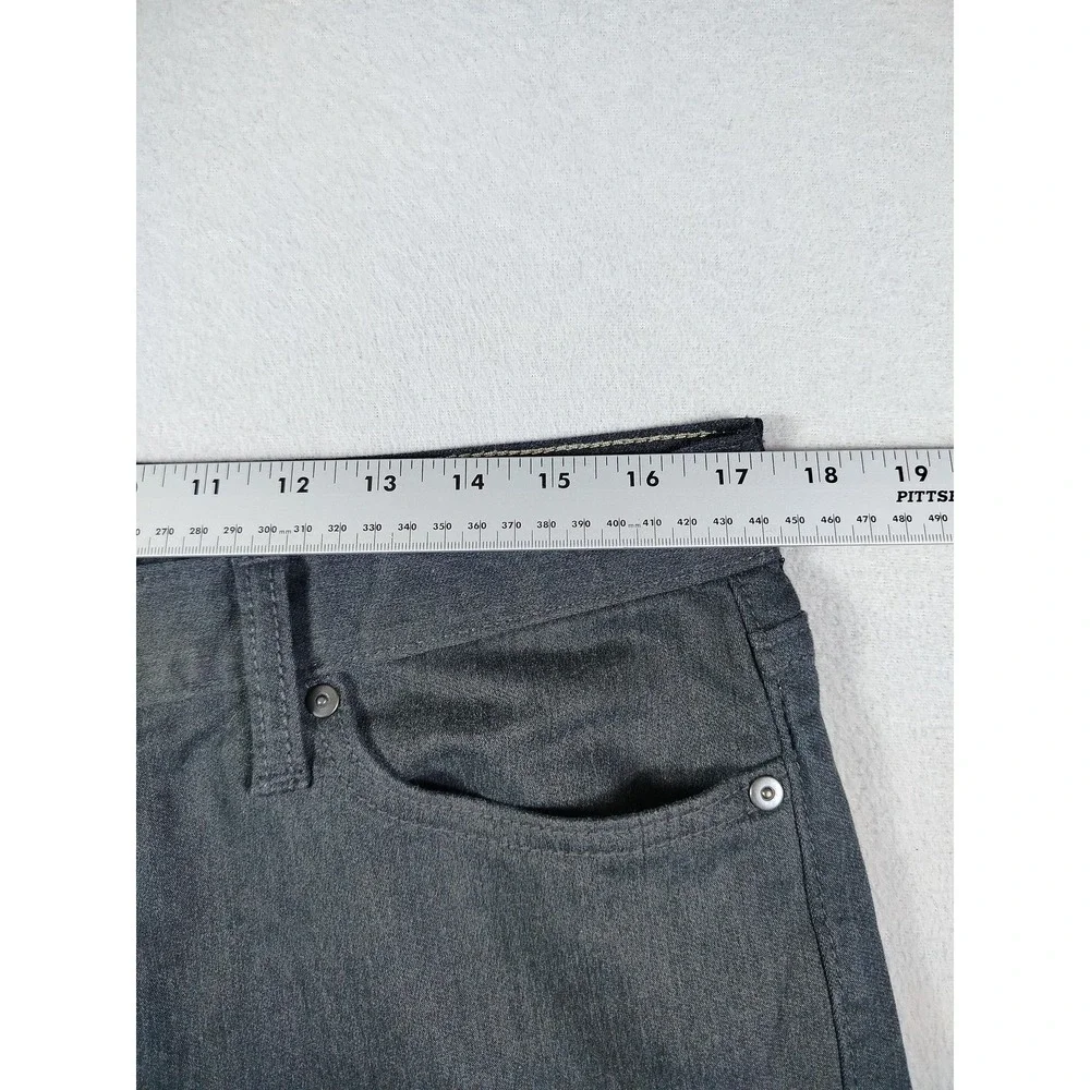 Banana Republic Travel Jean Mens 33 Gray Slim Straight Stretch Minimalist
